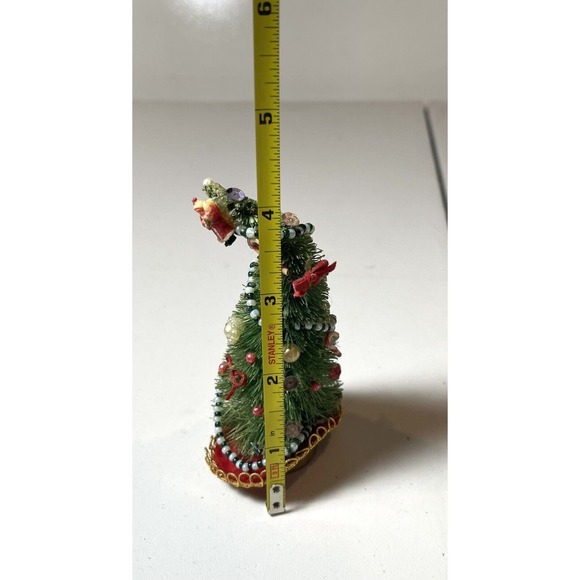 4 Vintage Dollhouse Miniatures Santa Mouse Mrs Claus Jewelled Christmas Tree - Picture 11 of 16